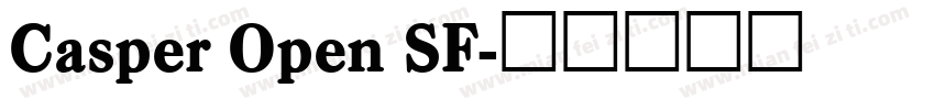 Casper Open SF字体转换